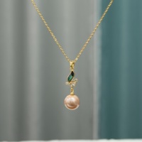 Collier pendentif en argent sterling 925 plaqué or, collier ras du cou en perle d'eau douce rose champagne naturelle, cadeau de bijoux pour femmes