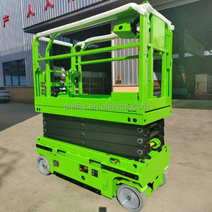 Platform kerja udara 320kg 350kg gunting hidrolik pompa sendiri meja Platform angkat 8m 12m 10m gunting listrik truk angkat - Product Image 1