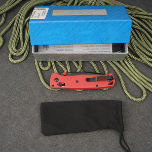 มีดพับ BM Bugout 535 ระดับอุตสาหกรรม ใบมีด S30V ด้ามจับไฟเบอร์ไนลอน OEM สำหรับป้องกันตัว ตั้งแคมป์ ล่าสัตว์ และพกพาประจำวัน - Product Image 4