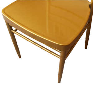 Chaise de mariage empilable en métal Tiffany Chiavari pour événements et hôtels, avec coussin, prix de gros abordable - Product Image 4