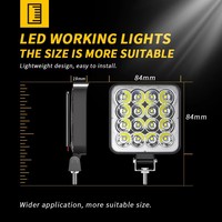 Barre lumineuse DXZ Mini 16 LED pour camion, éclairage de travail, 4x4, SUV, tout-terrain, ATV, UTV, étanche, LED blanc, Wrangler, 9-80V, universelle, 48W, CE