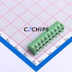 DB125-3.81-9P-GN-S Screw Terminal Block P=3.81mm Connector ( Construction: 1x9P )( Pitch: 3.81mm )( Color: Green ) - Product Image 2