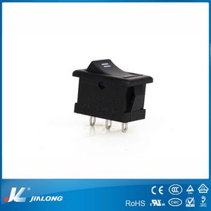 KCD1-103A Mini 3-pin Rocker ChuyểN 12*18 mét 3A 250VAC Đen ON-OFF chức năng màu xanh đèn CQC chứng nhận Hot Bán - Product Image 3