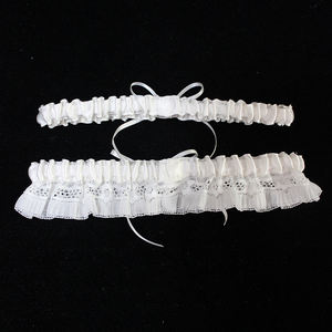 <span class=keywords><strong>Porte</strong></span>-jarretelles en dentelle M8529-1 avec appliques de strass faites à la main pour la mariée - Product Image 5