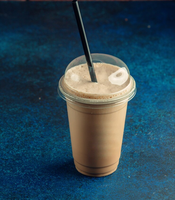 Gobelets à café jetables en PET transparent de haute qualité, à paroi simple, personnalisables, avec couvercles en dôme pour boissons glacées, durables, tailles de 8 oz à 24 oz
