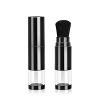 Marque privée noir professionnel brochas rechargeable personnalisé brosse kabuki