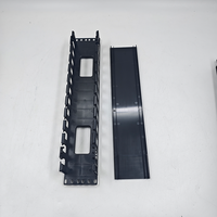 Panneau de gestion de câbles en plastique 19 pouces 1U 2U, 12 emplacements, organisateur de câbles horizontal pour rack, panneau de gestion de câbles en plastique