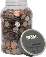 Tirelire numérique, pot d'épargne et tirelire du choix de l'enseignant | Compteur de pièces automatique Totaux de toutes les pièces américaines, y compris les dollars