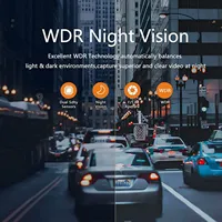 Kamera Dashboard Mobil Dual Lensa ADAS Black Box dengan WIFI FHD 1080p, Grosir Pabrik, Penglihatan Malam Hari
