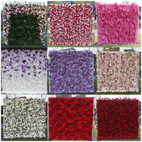 QSLH-V230 Décoration de scène de mariage, mur de fleurs enroulable 5D, toile de fond florale, décoration de mariage