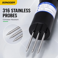 Testeur de sol numérique 4 en 1, pH, EC, humidité, température, écran LCD, alimenté par piles, sonde pour plantes et jardin