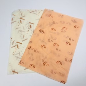 Recyclable Custom Light <b>Orange</b> Wrapping Tissue <b>Paper</b> Bulk OEM Logo Printed 17gsm Packaging <b>Paper</b> for Clothing and Gift Wrapping - Product Image 3