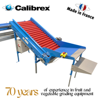 Máquina clasificadora de peso CALIBREX fabricada en Francia con programa de tara incluido y sistema de clasificación por color