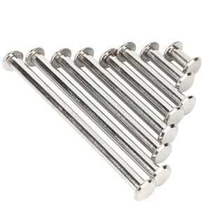 Alüminyum Chicago vida M3/M5-düz kafa seks cıvata bağlama sonrası deri çanta donanım için altıgen rondela - Product Image 3