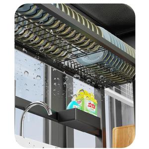 Organizador <span class=keywords><strong>de</strong></span> fregadero <span class=keywords><strong>de</strong></span> cocina, colador, <span class=keywords><strong>escurridor</strong></span> <span class=keywords><strong>de</strong></span> <span class=keywords><strong>platos</strong></span> <span class=keywords><strong>de</strong></span> acero al carbono - Product Image 3