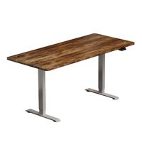 Bureau debout électrique moderne NBHY à hauteur réglable en métal pour bureau à domicile, cadre à moteur unique, capacité de charge 60 kg, bureau assis-debout
