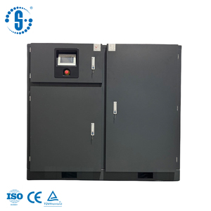 ضاغط هواء أفقي عالي الكفاءة ثنائي المرحلة PM VSD بقوة 8 بار، 100 حصان، 75 كيلوواط، تدفق هواء كبير للصناعات الثقيلة - Product Image 3