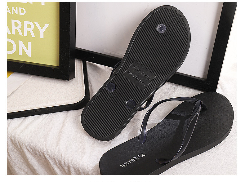High Quality Ladies Jelly PVC Flip Flops Slipper Women Summer Beach Casual Shoes