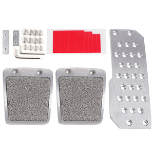 Pédales antidérapantes en alliage d'aluminium pour accélérateur, frein, levier de vitesse, transmission manuelle universelle, modification de voiture - Product Image 2