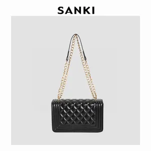 Bestseller Mode Luxusmarke Umhängetasche Kette Quadratische Kupplung Damen handtasche Quilten Diamant gitter PU Umhängetasche