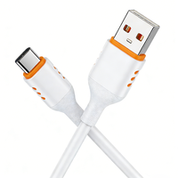 Câble de données USB-A vers Type-C en silicone 1M, charge rapide 3A, conducteur en cuivre pur, marque STONGWIRE, pour iPhone et Android, directement de l'usine
