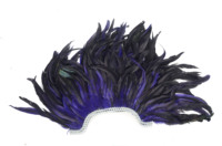 Coiffe en plumes d'autruche artisanale OEM pour fête de carnaval, style ethnique