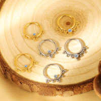 Clicker en acier chirurgical 316L de calibre 16 personnalisé Anneau de nez à segment articulé Bijoux de piercing au septum