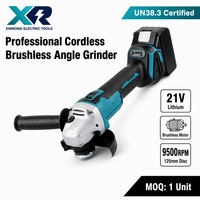 Amoladora Angular Inalámbrica Xinrong, 21V, Iones de Litio, Disco de 125mm para Corte de Metal