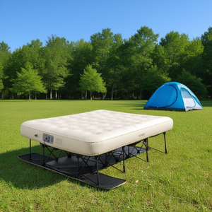 Cama de aire plegable portátil Vevor tamaño Queen con bomba incorporada para uso en interiores y exteriores, ideal para camping. - Product Image 2