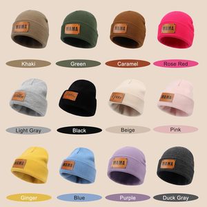 Tùy Chỉnh Dành Cho Người Lớn Beanie Cá Nhân Mùa Đông Hat Với Tên 3D Thêu Đan Mũ Ấm Unisex 100% Acrylic - Product Image 3