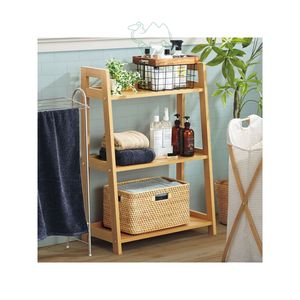 Estante de cocina multifuncional Estante de baño de bambú Premium Estante de baño de alta calidad con contenedores - Product Image 1