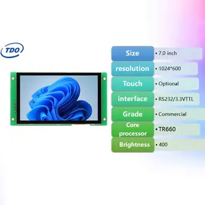 TDO 7 Inch TFT Lcs UART Display With Touch Panel Industrial Display Solution HMI Display Screen