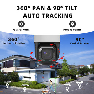 Caméra IP PTZ à dôme haute vitesse 8MP avec zoom optique 20X, double éclairage, extérieure, avec suivi automatique des personnes par IA IMX415, essuie-glace, caméra de surveillance CCTV - Product Image 5
