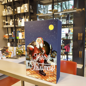 Boîte de calendrier de l'avent vide personnalisée de luxe en gros, imprimée, recyclable, pour emballage de sérum de soin de la peau, gaufrage - Product Image 2