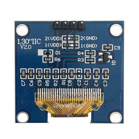 Módulo de Pantalla OLED IIC I2C SPI de 4 Pines y 1.3 Pulgadas, Placa de Pantalla OLED de 128x64 SH1106, Pantalla OLED Blanca/Azul Compatible con Arduino Raspberry PI