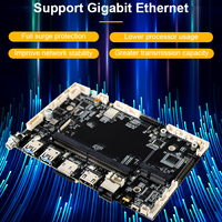Placa Base Industrial Android RK3399 ARM con CPU de Doble Núcleo Cuádruple y Salida EDP 4K para Mini PC Industrial