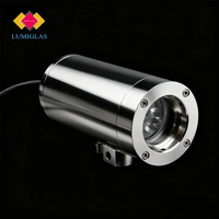 Reflector LED LUMIGLAS ASL55 LED-EX a Prueba de Explosiones IP67 de Acero Inoxidable con Ángulo de Haz de 11/26, Alimentación CA/CC