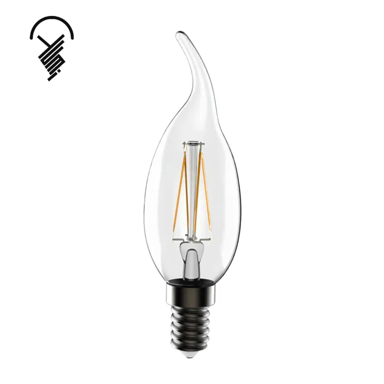Hot sale decorative led light bulb C35 E14 led filament bulb 4W