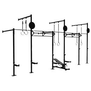 Fitness cross training rack power tower multifunzione 3 postazioni palestra fitness rig 6 postazioni cross fit squat rack rig