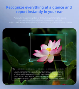 UV400 thiết bị đeo thông minh BT gọi quay video Dịch Thuật thời gian thực ai kính thông minh với camera chống rung 800W - Product Image 3