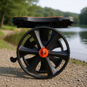 Carrito Plegable para Kayak con Llantas de Goma Sólida de 10 Pulgadas, Capacidad de 300 Libras para Kayaks, Canoas, Botes Jon y Colchonetas Flotantes - Product Image 2