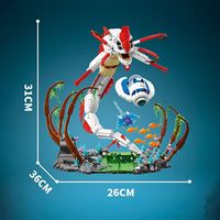 Set de Bloques de Construcción, 1355 Piezas, Modelo de Monstruo Marino Kraken, Kit Educativo STEM para Niños y Adultos, Regalo al por Mayor