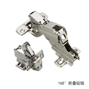บานพับเฟอร์นิเจอร์ DTC 165-180 องศา แบบฝังเต็ม บานพับเหล็กปิดแบบนุ่มนวลสำหรับตู้  ชุบนิกเกิล ดีไซน์ทันสมัย - Product Image 5