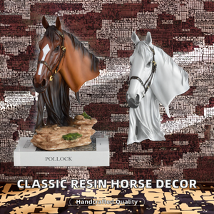 European Classical Home Decor Figurine Handmade Eco-friendly <b>Ornament</b> Living Room Hallway Resin Halloween Anime Christmas Horse - Product Image 2