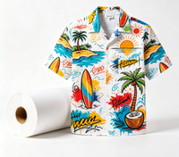 Papier de transfert par sublimation OEM 42 g/m² format A4/A3 44 pouces 1000 m blanc personnalisable en rouleau pour impression numérique textile transfrontalière