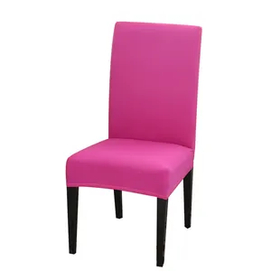 Solid Color Chair Cover Spandex Stretch Elastic Slipcovers Chair Covers For Kitchen Dining Room Wedding Banquet Hotel