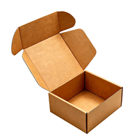 Boîte d'expédition en carton ondulé kraft écologique et recyclable avec logo personnalisé et doublure en mousse pour vêtements et chaussettes de commerce électronique