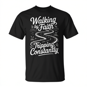 Camiseta Walking By Faith Tripping Constantly, unisex, talla para adultos S M L XL XXL - Product Image 2