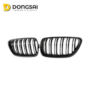 Gril Depan Model Double Kidney Slat Bahan ABS untuk BMW Seri 2 F22 F23 235I 240I M2 F87 - Product Image 2