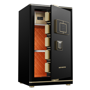 Grande boîte de sécurité pour argent, coffre-fort pour la maison, l'hôtel, le bureau, déverrouillage par <span class=keywords><strong>empreinte</strong></span> digitale, stockage sécurisé de mots de passe - Product Image 1